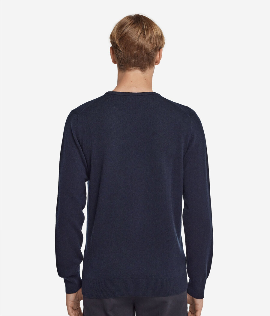 ultraweicher kaschmirpullover mit rundhalsausschnitt