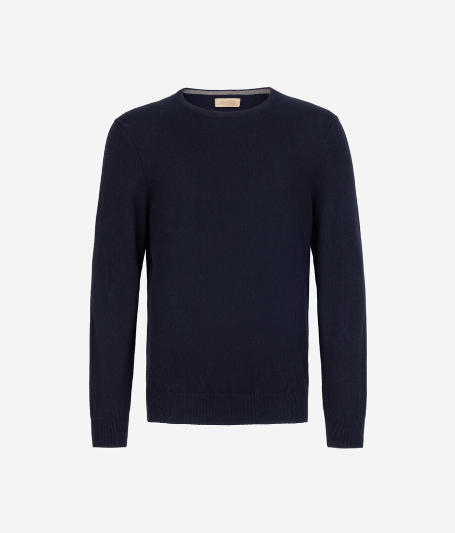 ultraweicher kaschmirpullover mit rundhalsausschnitt