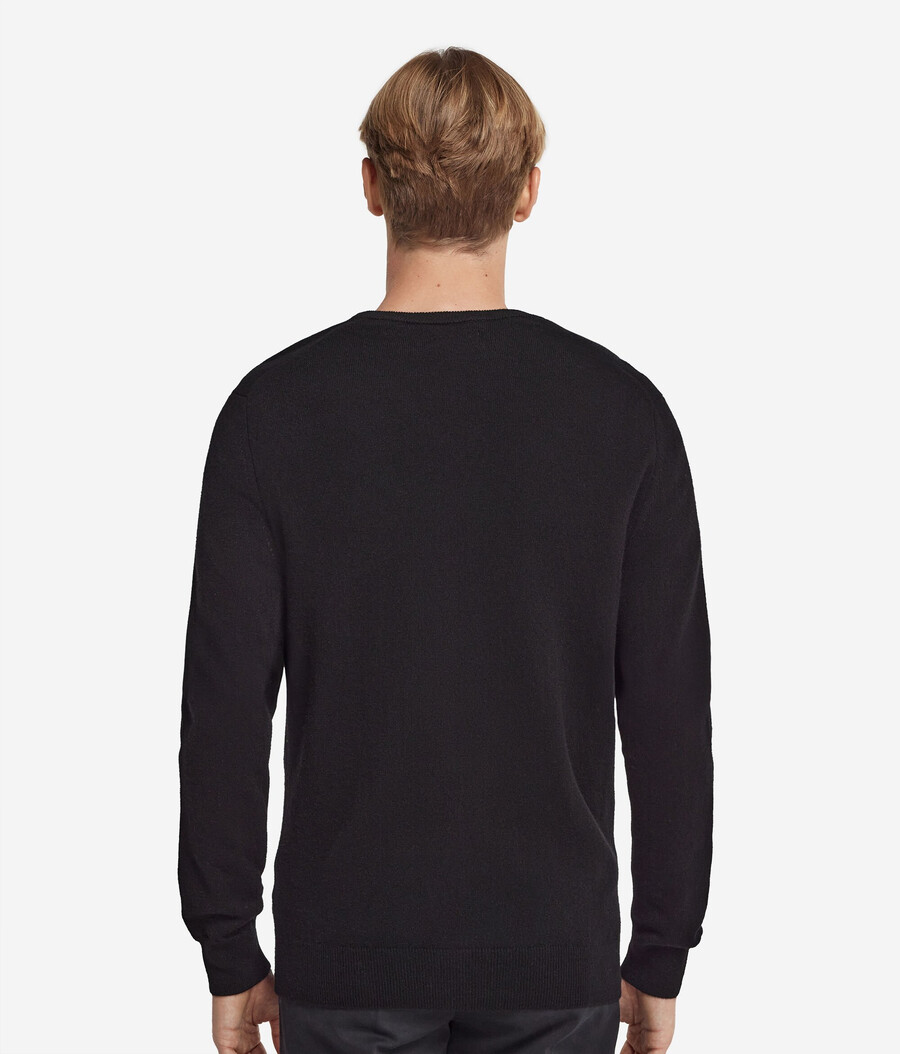 ultraweicher kaschmirpullover mit v-ausschnitt