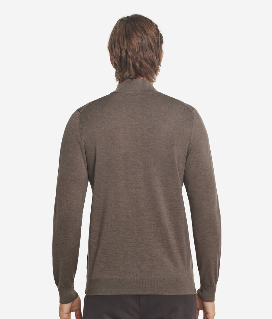langärmeliger kaschmir-rollkragenpullover