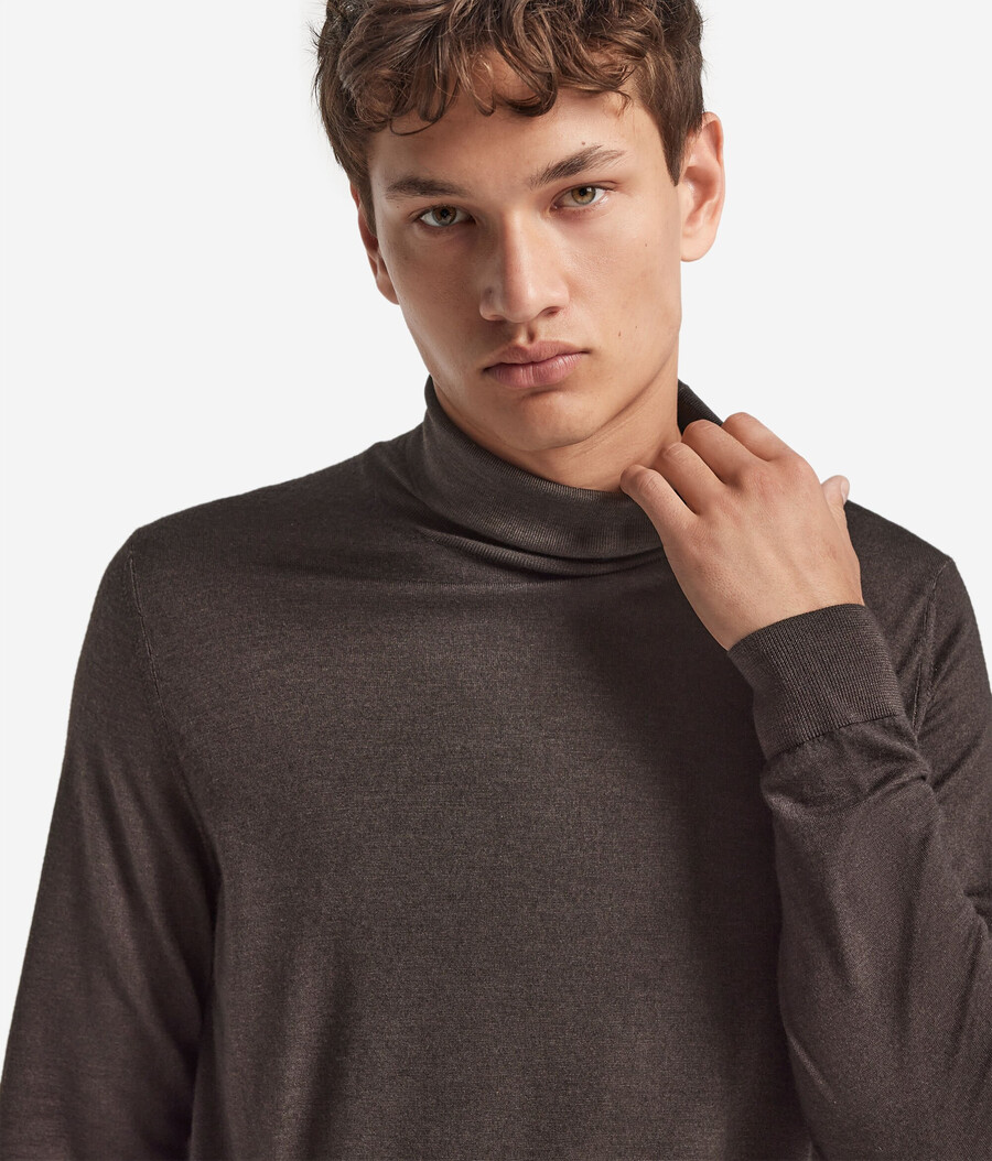 ultrafeiner kaschmir-rollkragenpullover