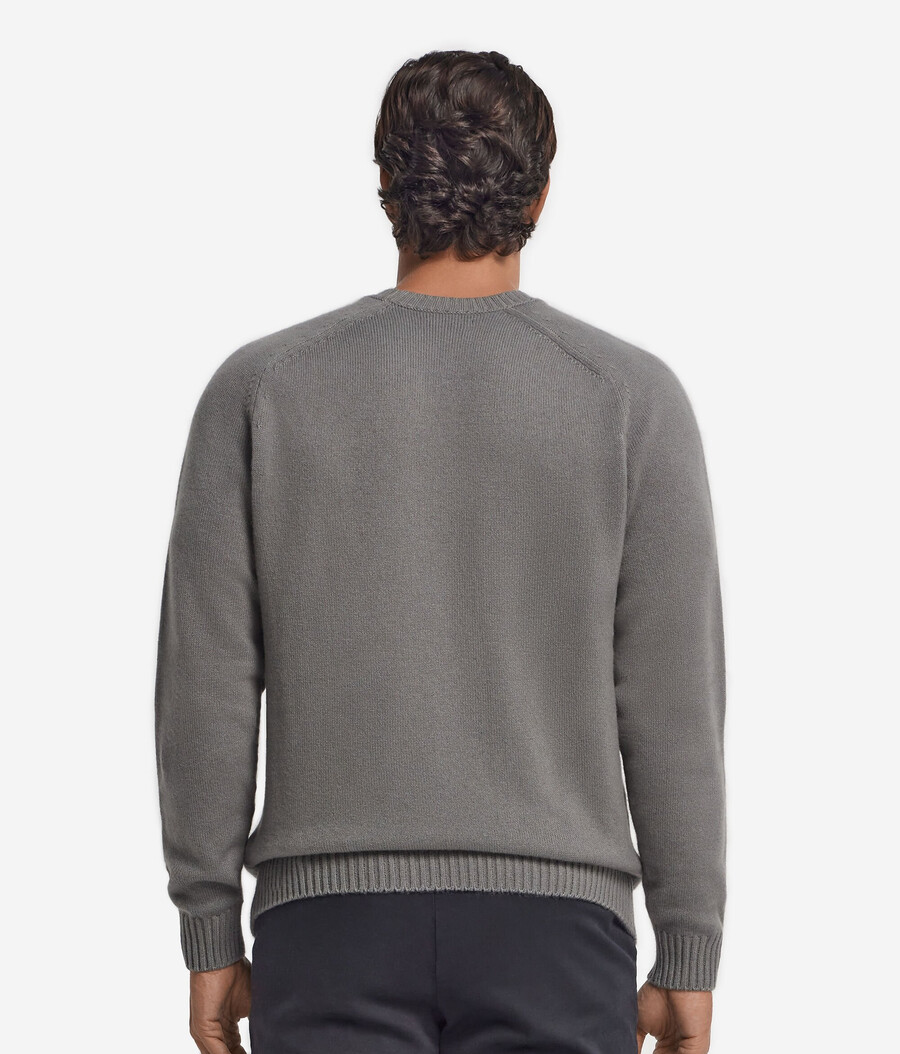 ultraweicher kaschmirpullover mit rundhalsausschnitt