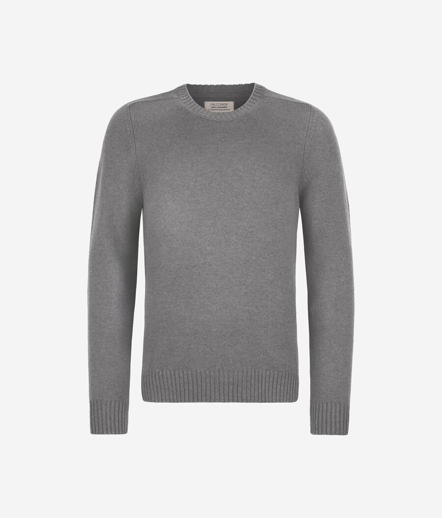 ultraweicher kaschmirpullover mit rundhalsausschnitt