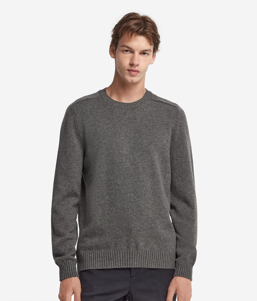 ultraweicher kaschmirpullover mit rundhalsausschnitt