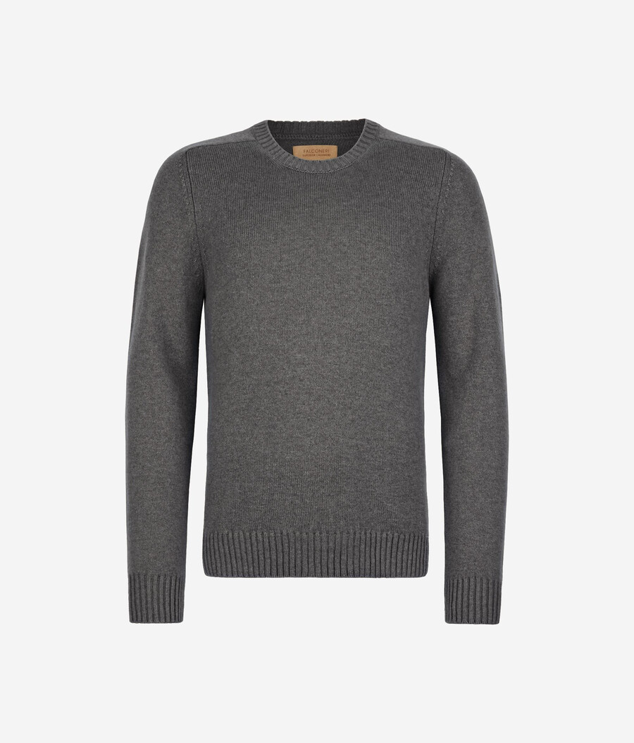 ultraweicher kaschmirpullover mit rundhalsausschnitt
