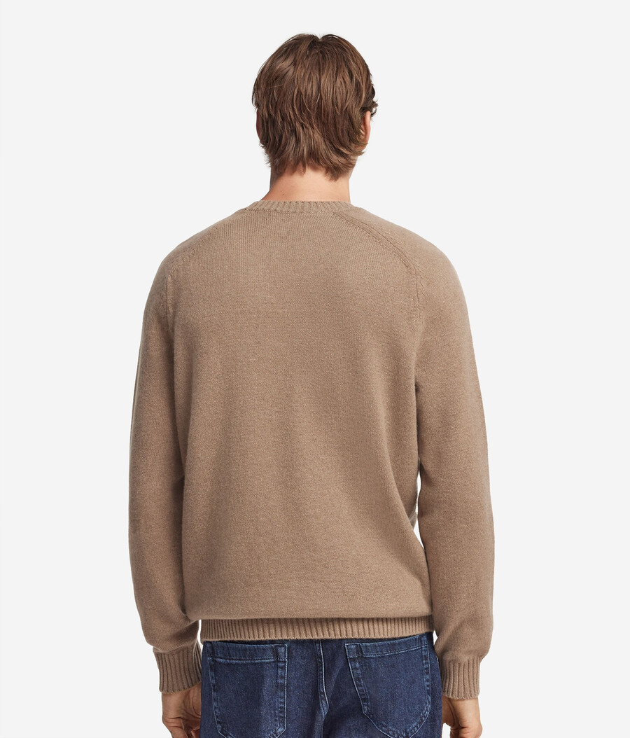 ultraweicher kaschmirpullover mit rundhalsausschnitt
