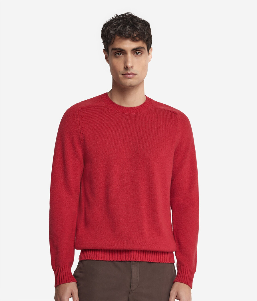 ultraweicher kaschmirpullover mit rundhalsausschnitt