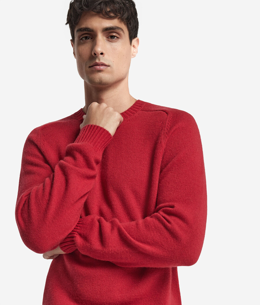 ultraweicher kaschmirpullover mit rundhalsausschnitt