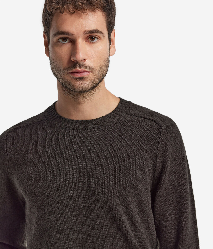 ultraweicher kaschmirpullover mit rundhalsausschnitt