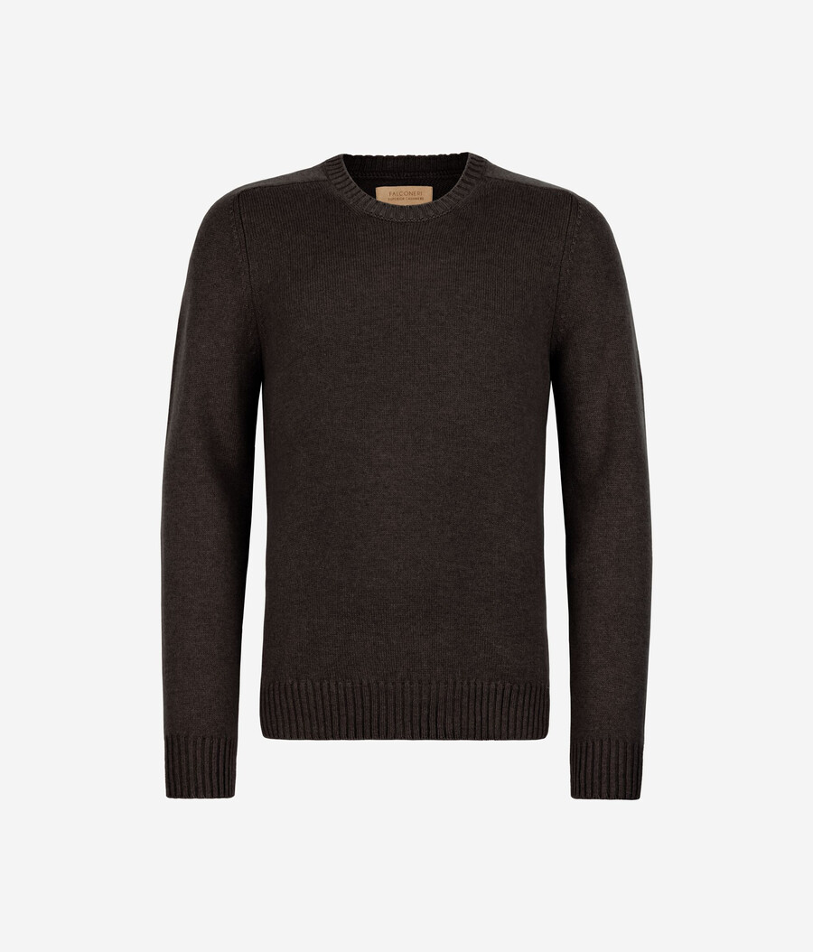 ultraweicher kaschmirpullover mit rundhalsausschnitt