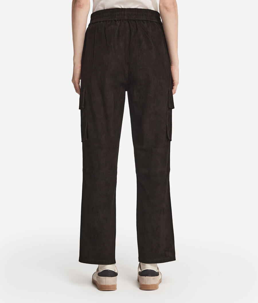 wildleder-cargohose