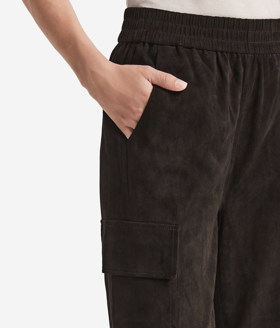 wildleder-cargohose