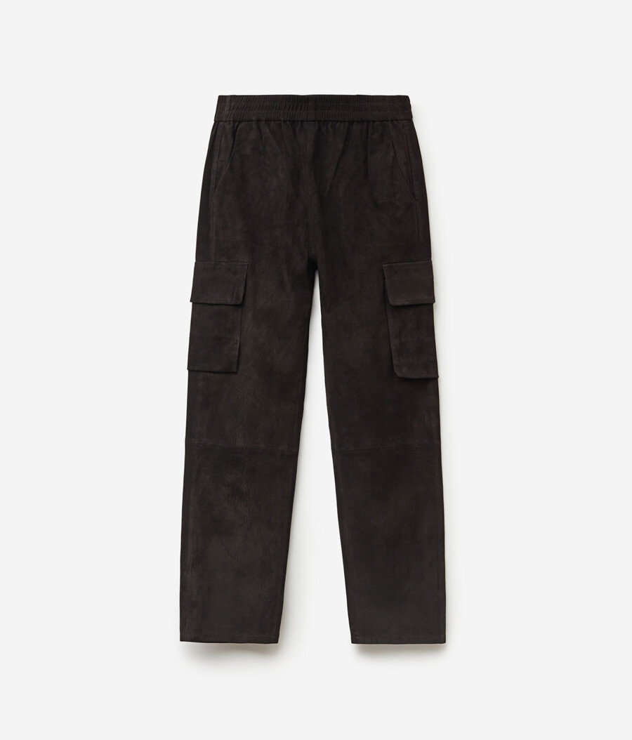 wildleder-cargohose