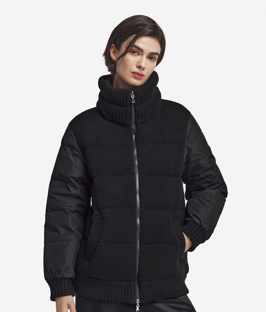 wende-daunenjacke aus kaschmir-trikot