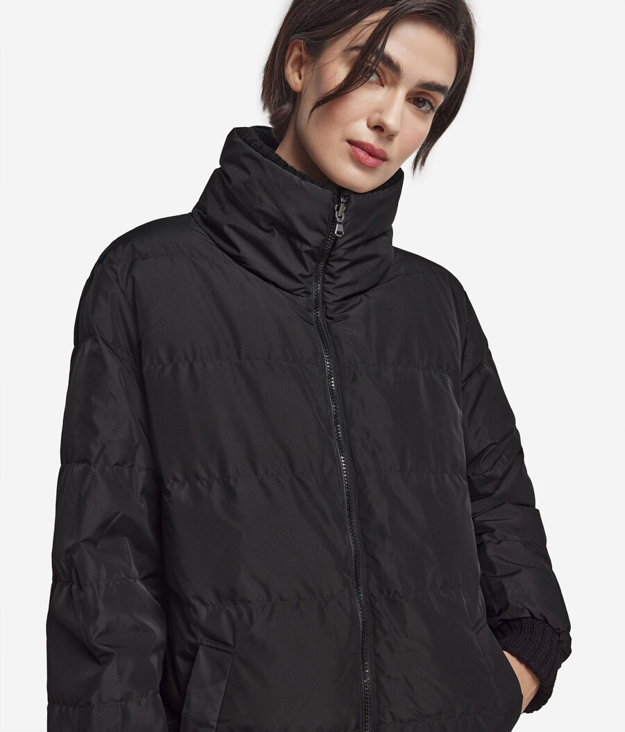 wende-daunenjacke aus kaschmir-trikot