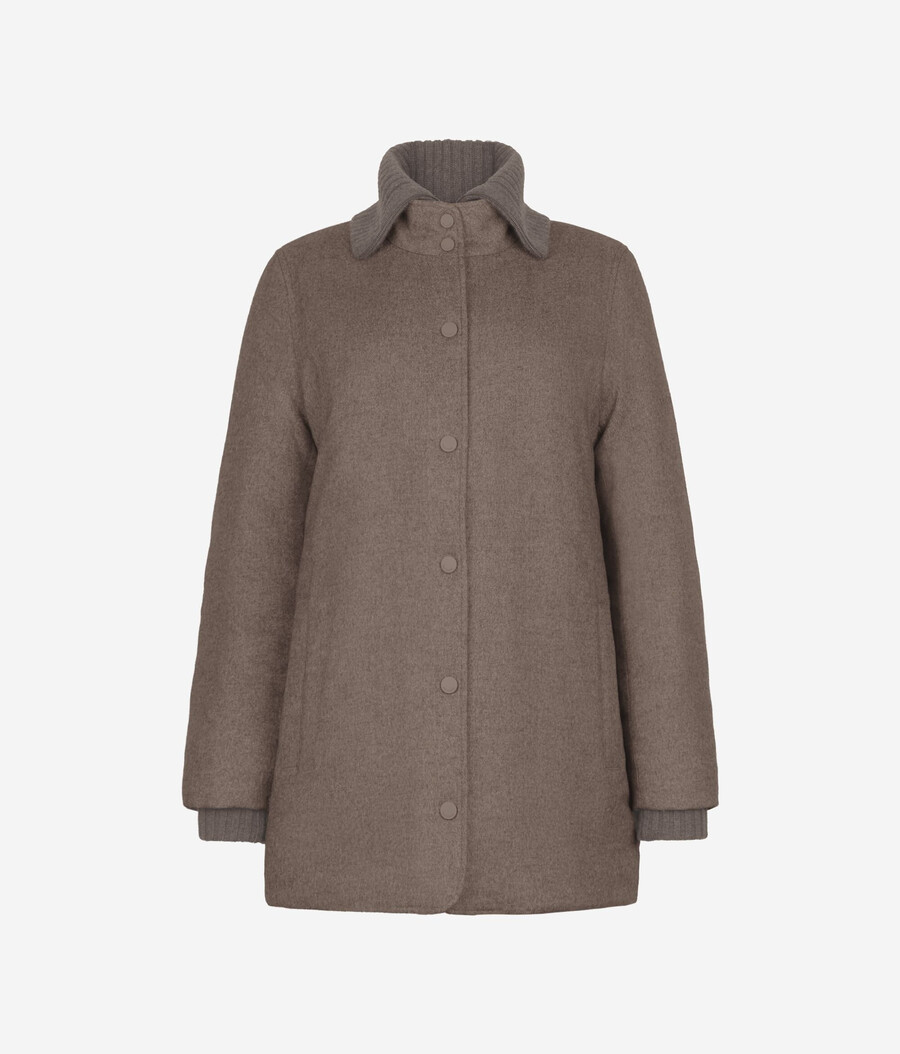daunenjacke aus seide und kaschmir