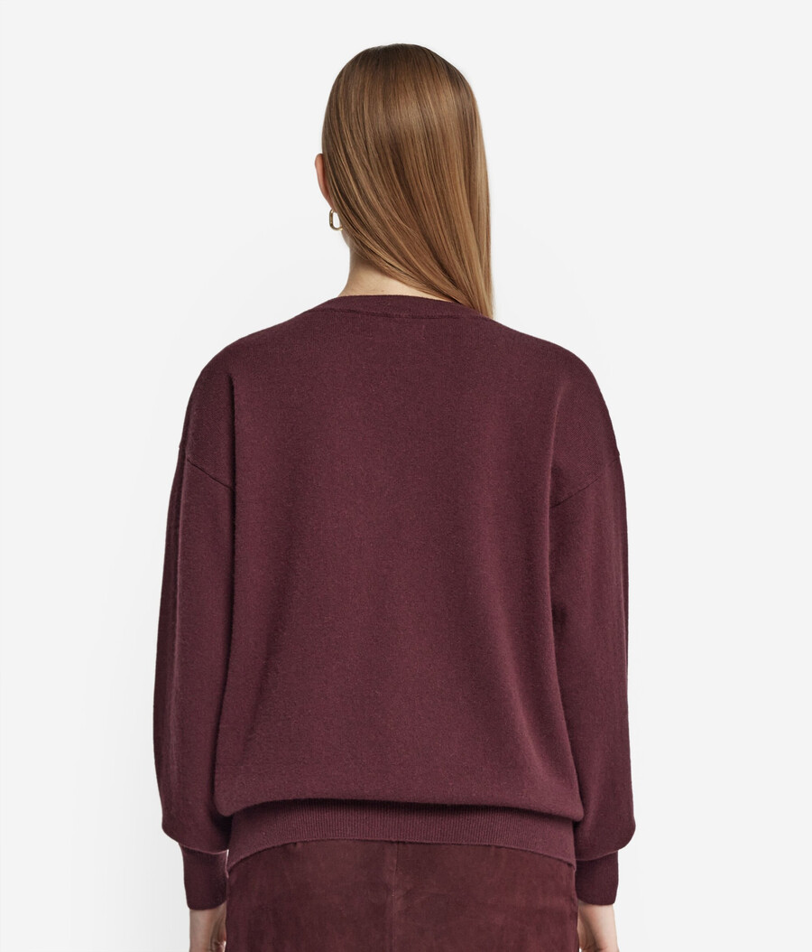 ultraweicher kaschmirpullover mit v-ausschnitt