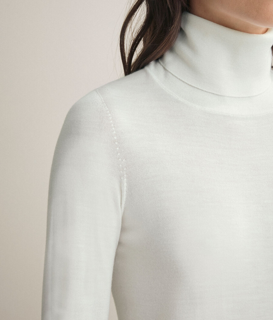 ultrafeiner kaschmir-rollkragenpullover