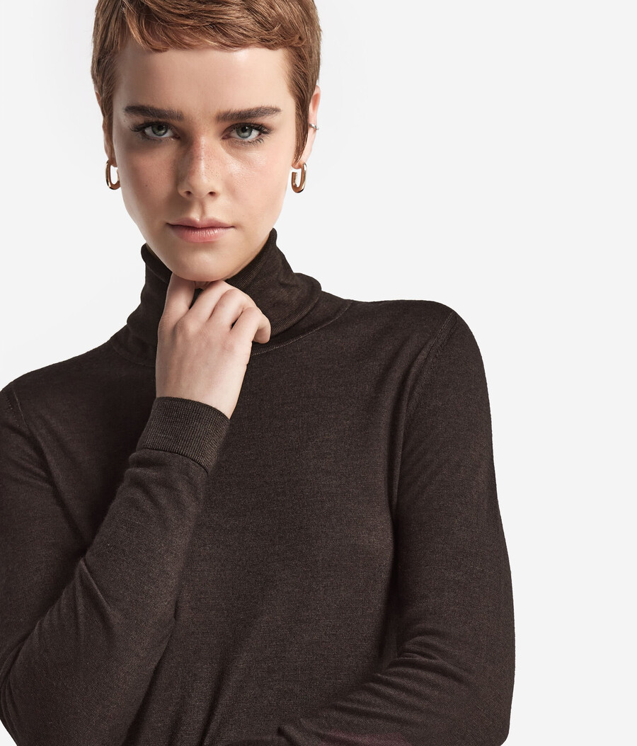 ultrafeiner kaschmir-rollkragenpullover
