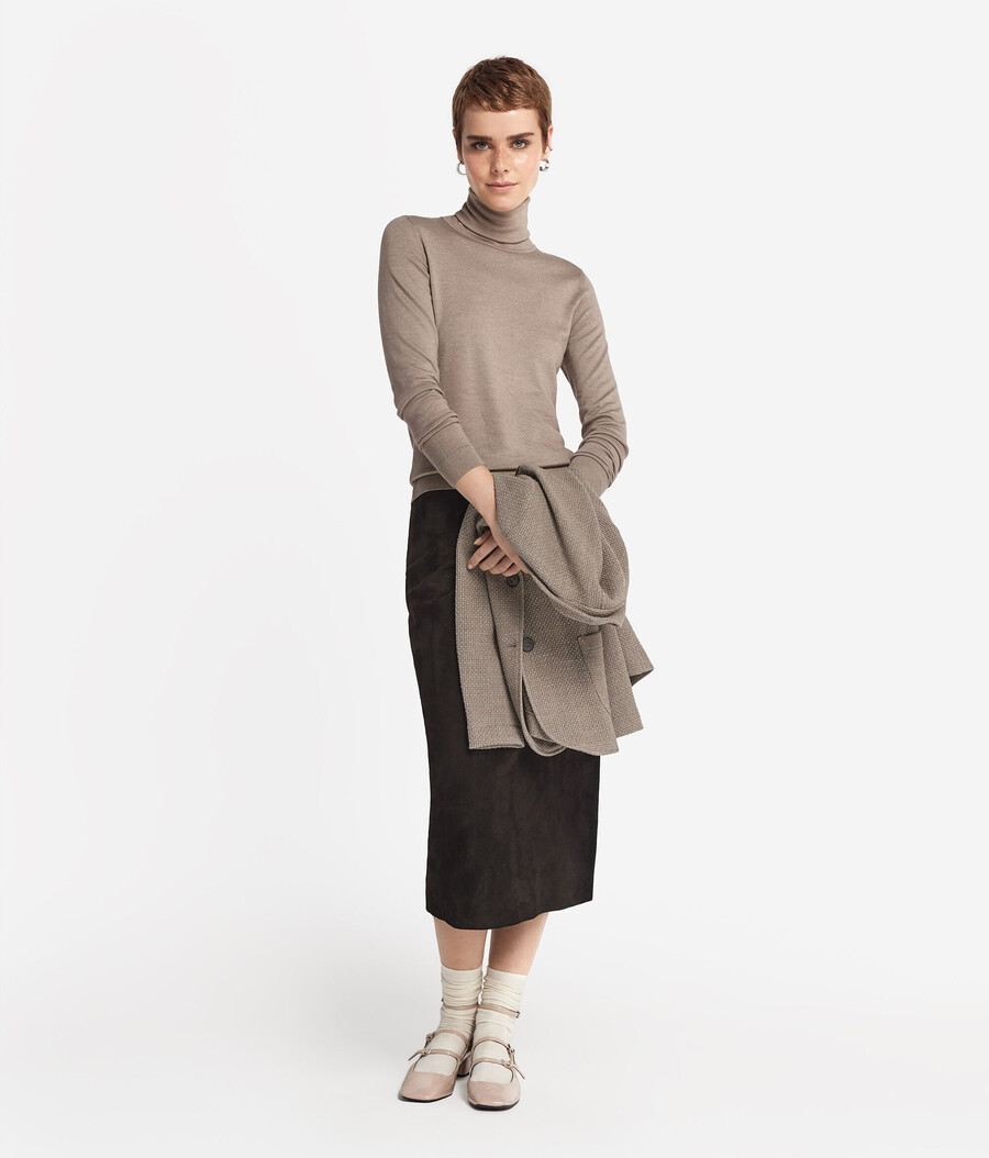 ultrafeiner kaschmir-rollkragenpullover