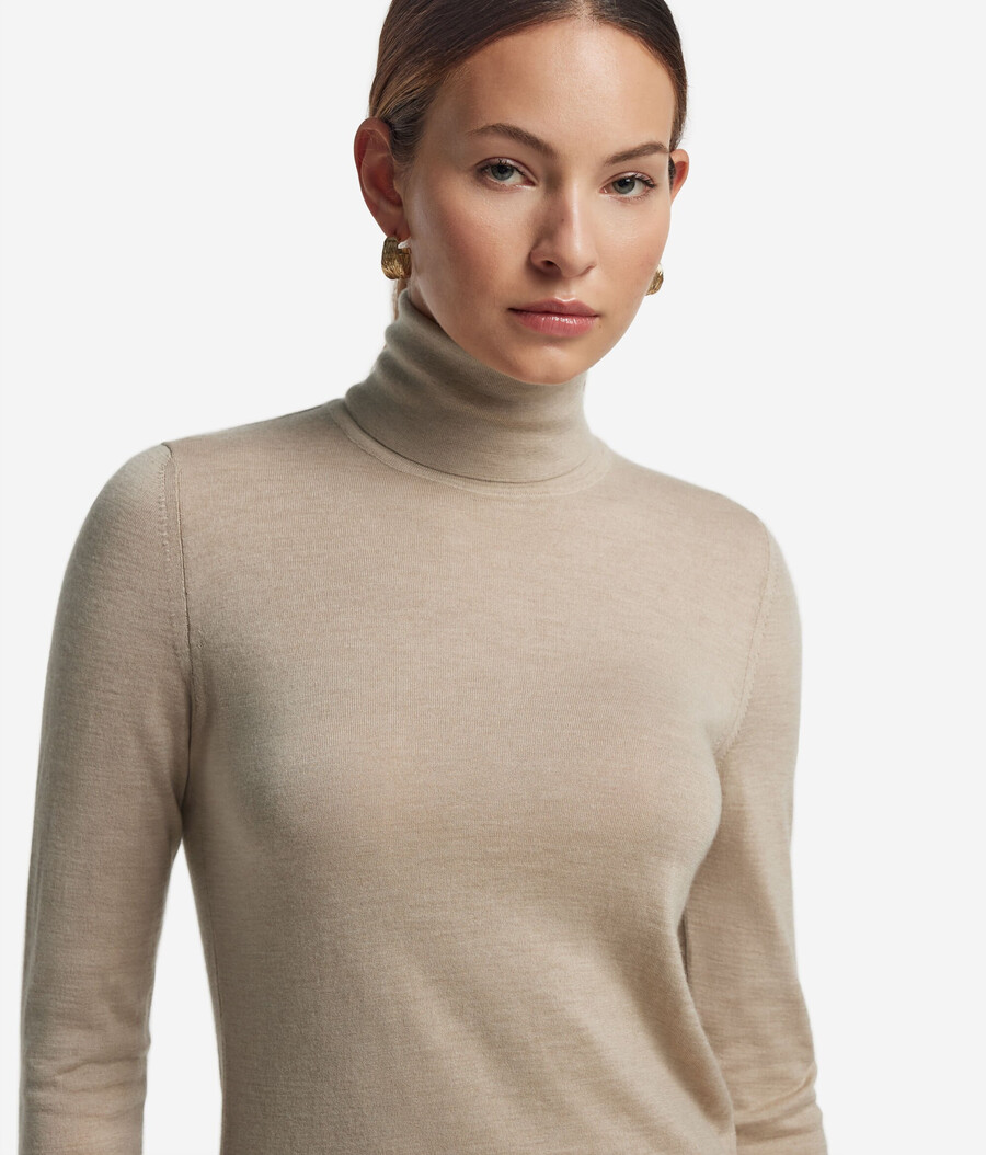 ultrafeiner kaschmir-rollkragenpullover