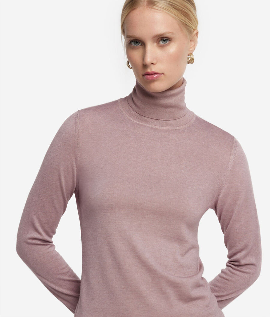 ultrafeiner kaschmir-rollkragenpullover