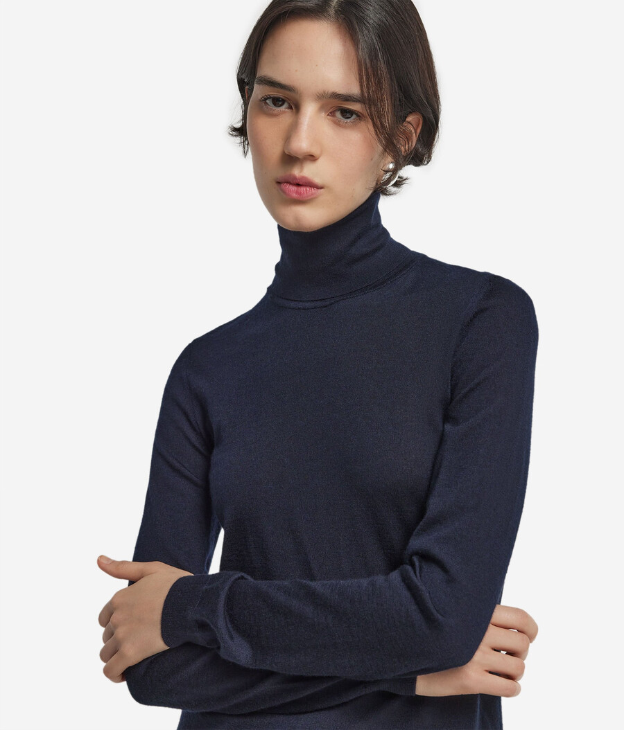 ultrafeiner kaschmir-rollkragenpullover