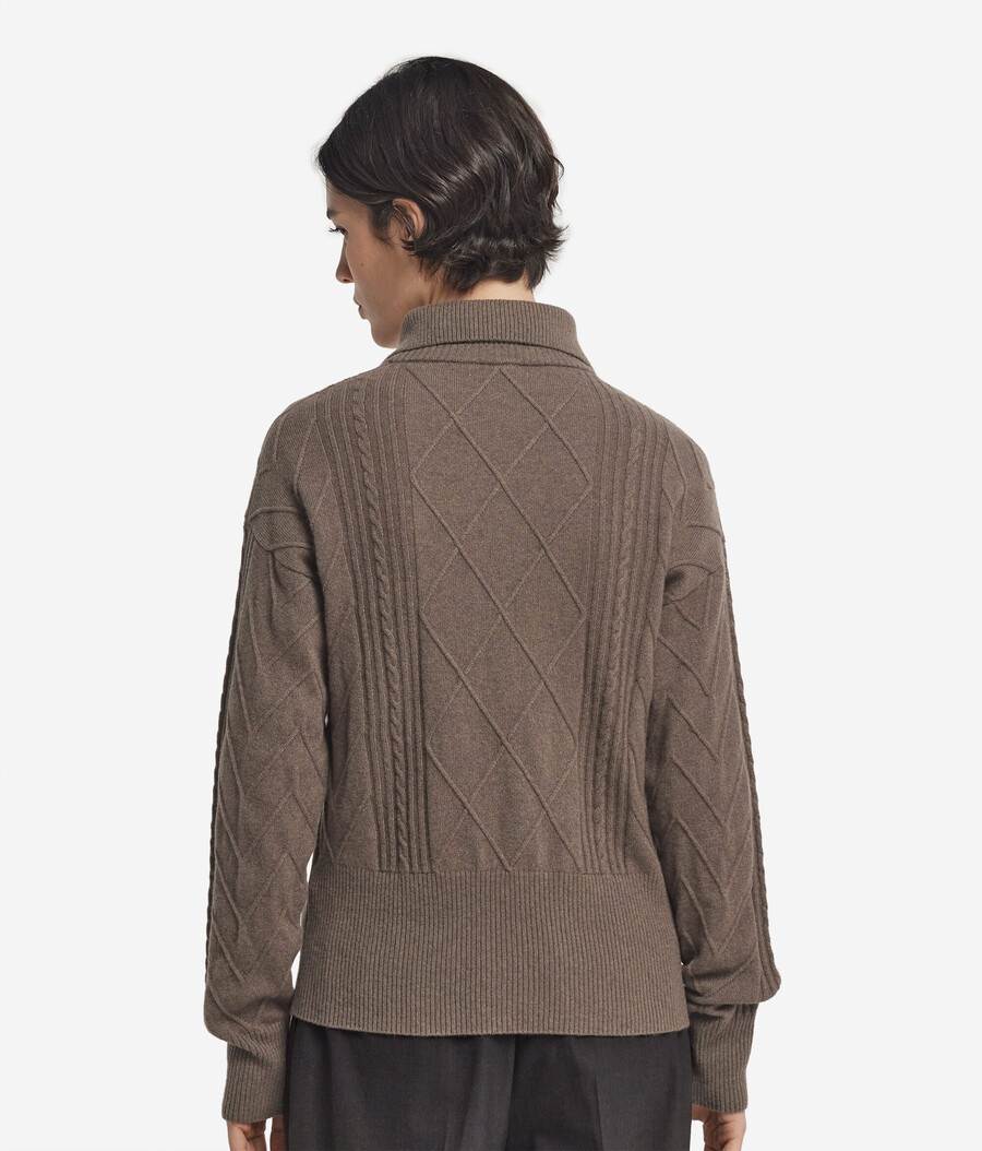 ultraweicher kaschmirpullover mit kragen