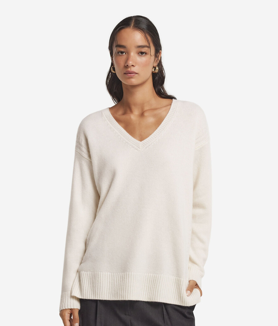 ultraweicher kaschmirpullover mit zopfmuster