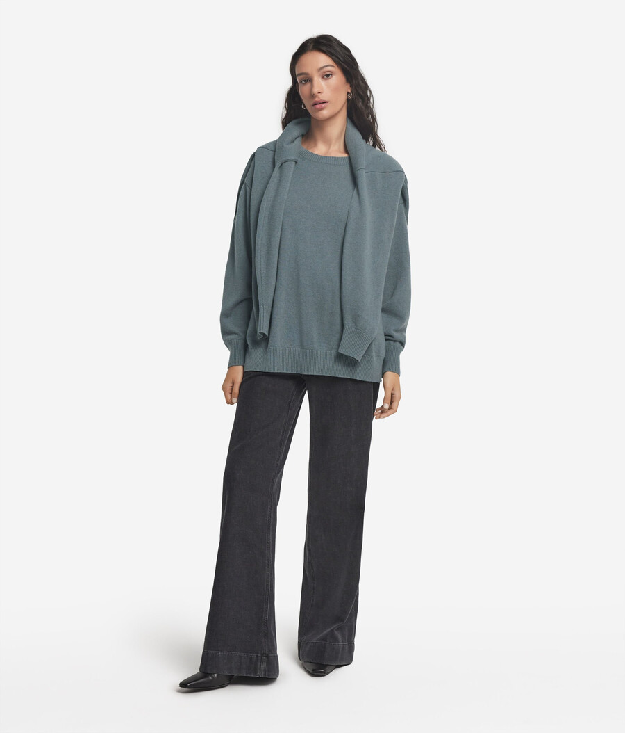 ultraweicher kaschmirpullover mit schlitzen