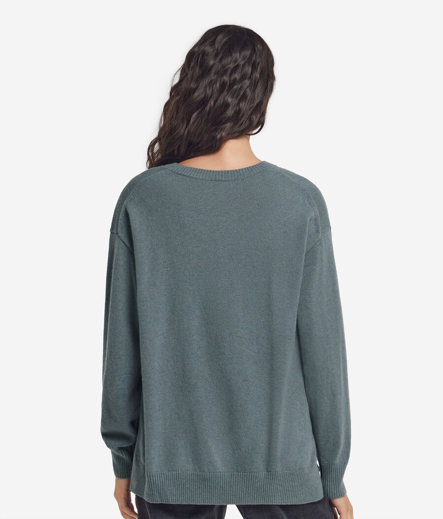 ultraweicher kaschmirpullover mit schlitzen