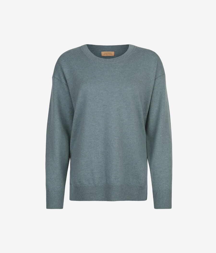 ultraweicher kaschmirpullover mit schlitzen