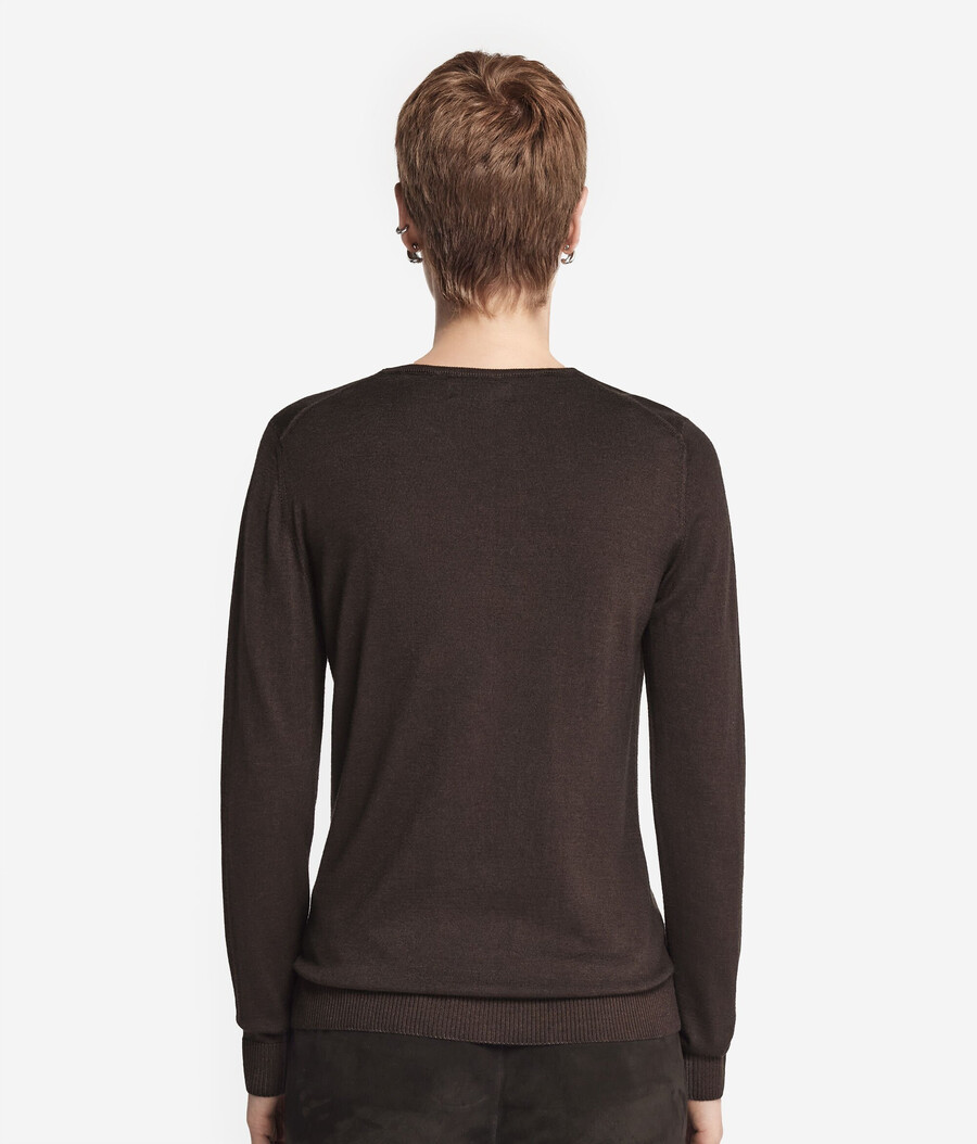ultrafeiner kaschmirpullover mit v-ausschnitt