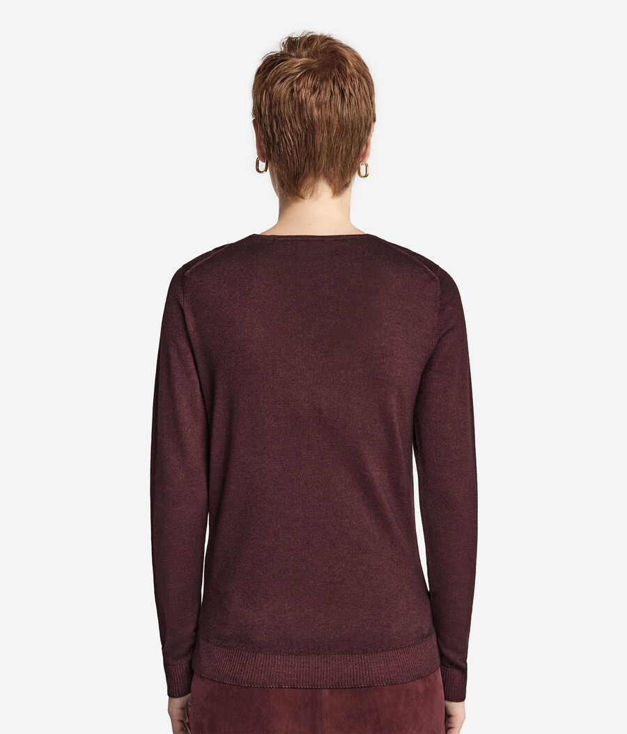 ultrafeiner kaschmirpullover mit v-ausschnitt