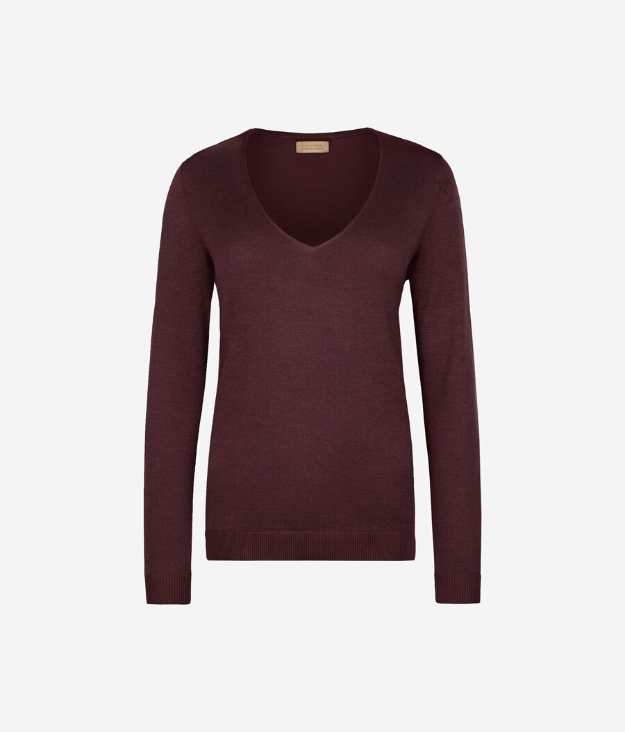 ultrafeiner kaschmirpullover mit v-ausschnitt