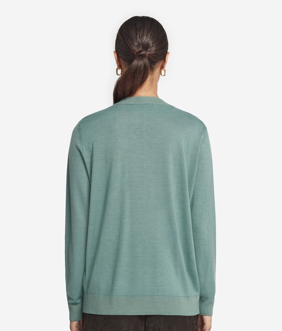 rundhals-pullover aus ultrafeinem kaschmir