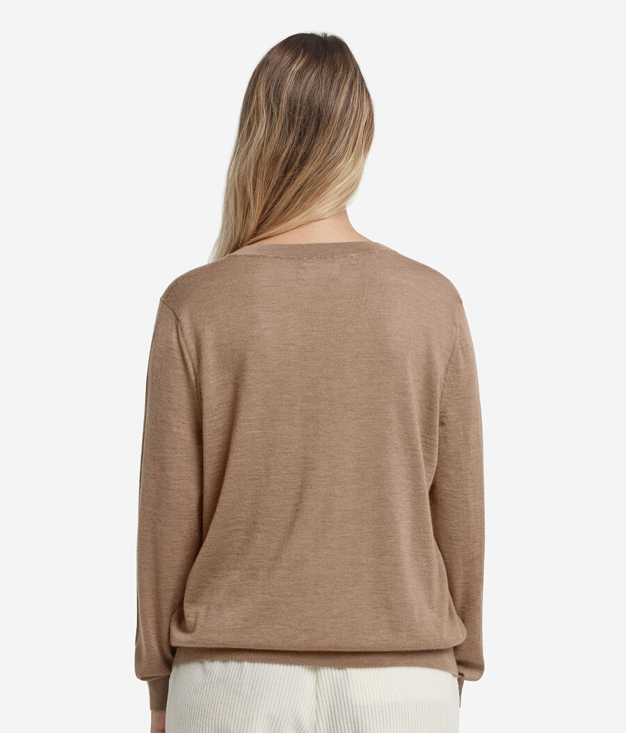 ultrafeiner kaschmirpullover mit v-ausschnitt