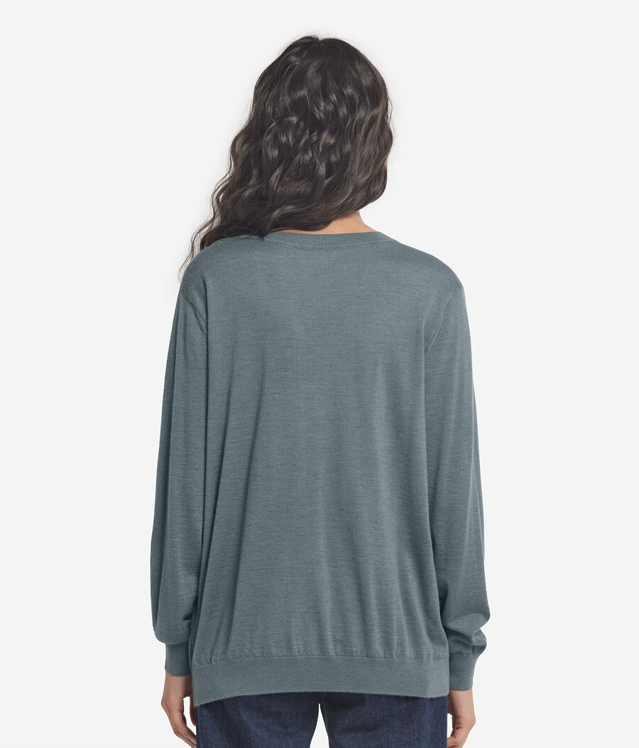 ultrafeiner kaschmirpullover mit v-ausschnitt