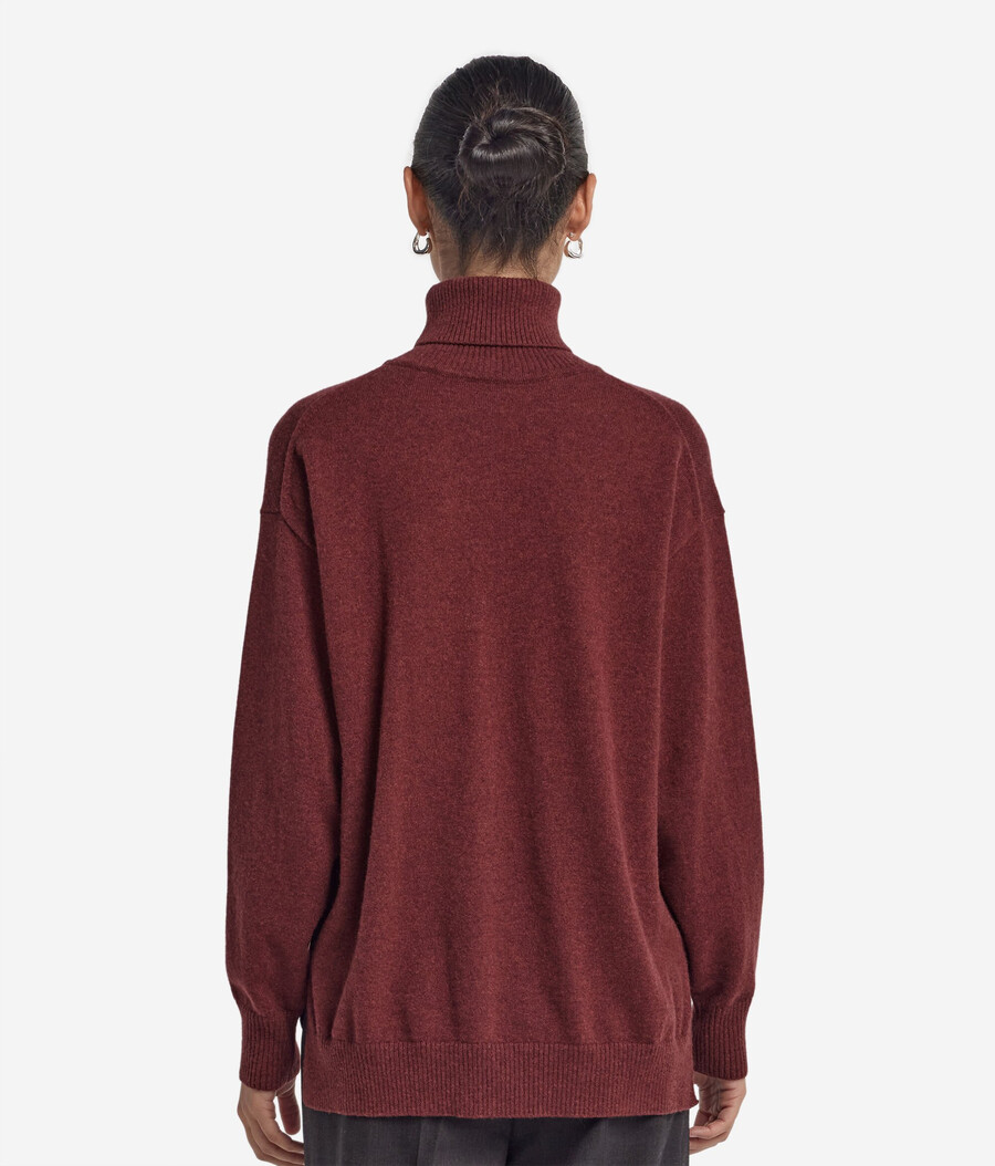 ultraweicher kaschmir-rollkragenpullover mit schlitzen