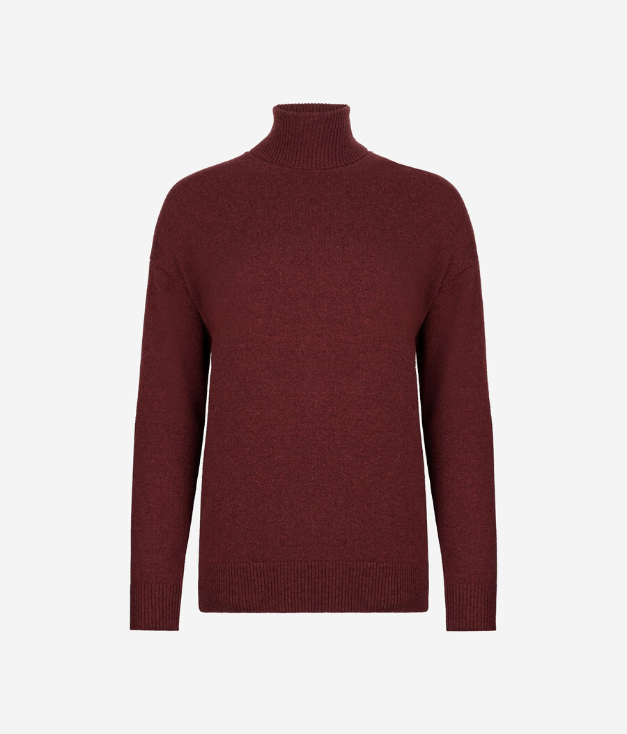 ultraweicher kaschmir-rollkragenpullover mit schlitzen