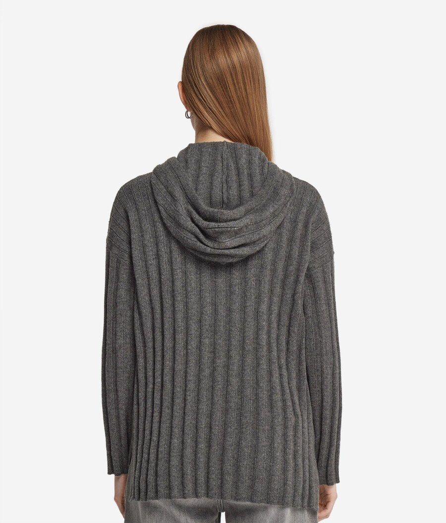 geripptes ultraweiches kaschmir-sweatshirt