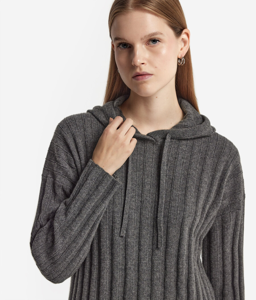 geripptes ultraweiches kaschmir-sweatshirt