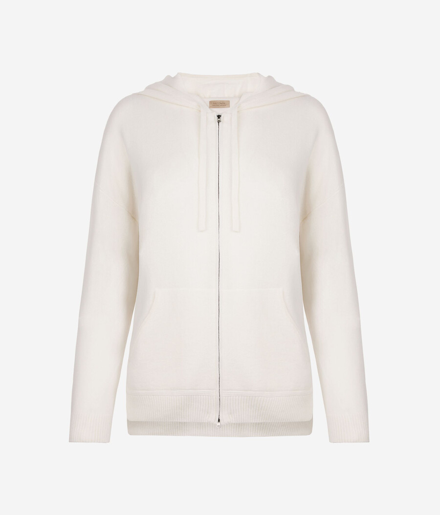 kapuzenpullover aus ultraweichem kaschmir