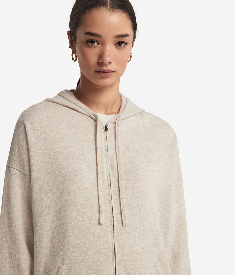 kapuzenpullover aus ultraweichem kaschmir