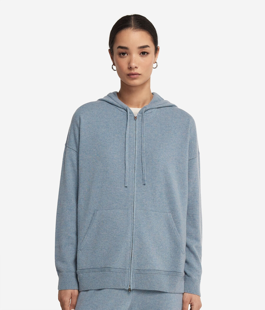 kapuzenpullover aus ultraweichem kaschmir