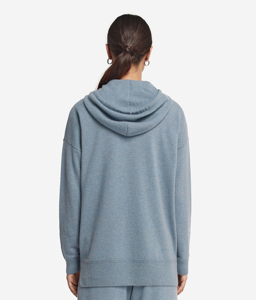 kapuzenpullover aus ultraweichem kaschmir