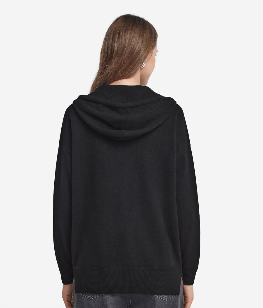kapuzenpullover aus ultraweichem kaschmir