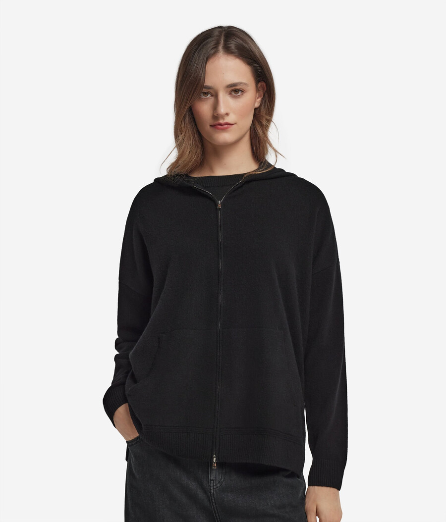 kapuzenpullover aus ultraweichem kaschmir