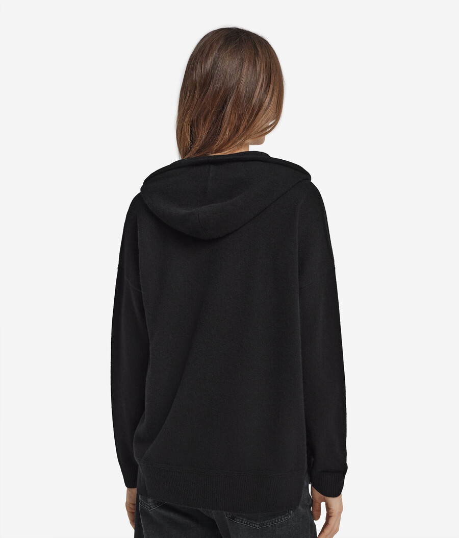 kapuzenpullover aus ultraweichem kaschmir