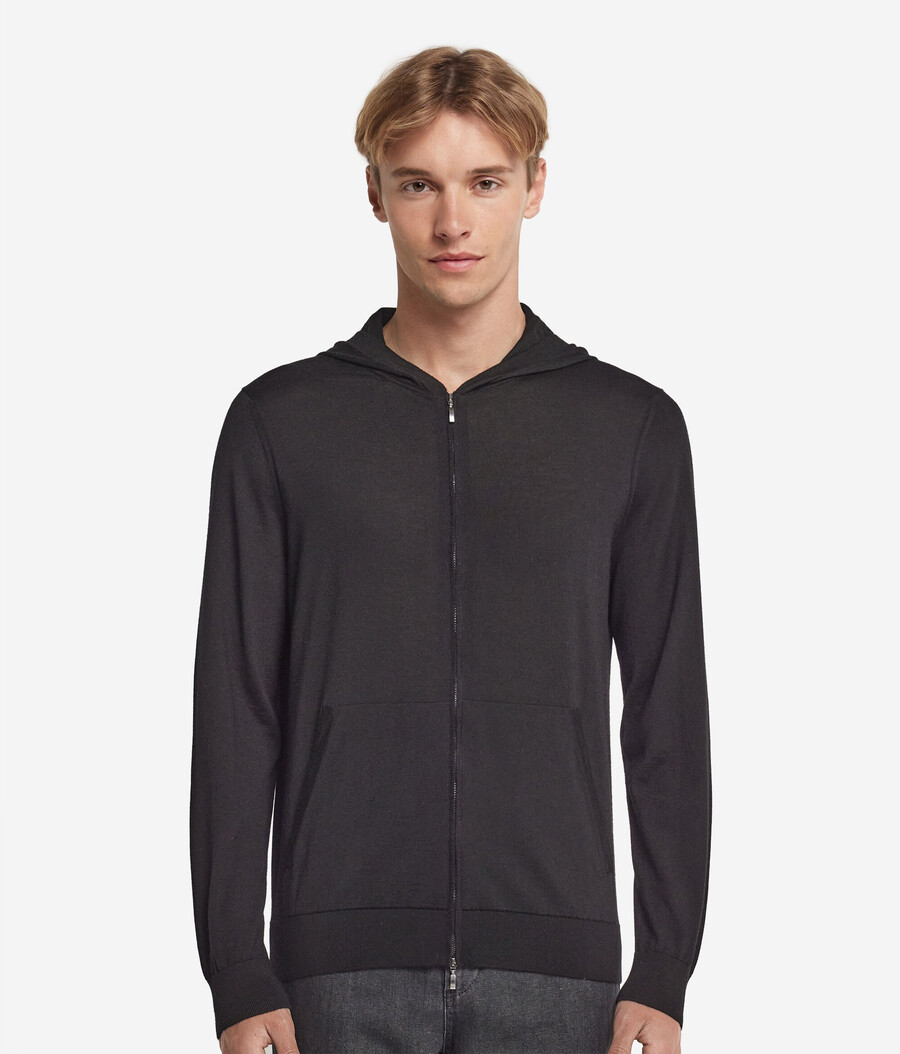 kapuzenpullover aus ultrafeinem kaschmir